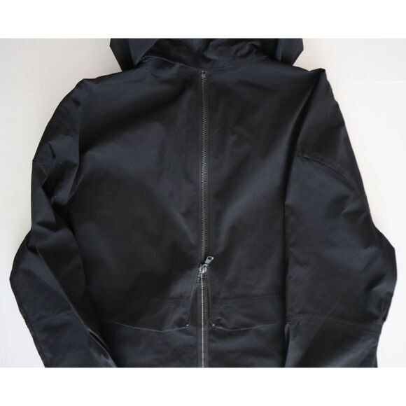 My Anorak 50838SN Women's Sz L Black 2-Way Zip Front Hooded Trails Jacket - Picture 9 of 11